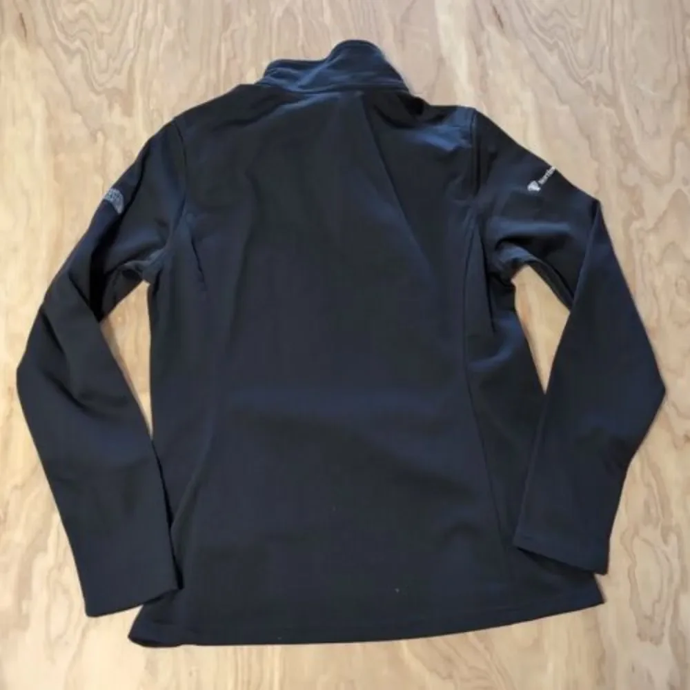 The North Face Jacket Women's M Black‎ Summer Camp 1/4 Zip Fleece Embroidery